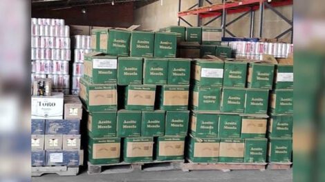 Mercancía de contrabando decomisada por la Aduana Nacional