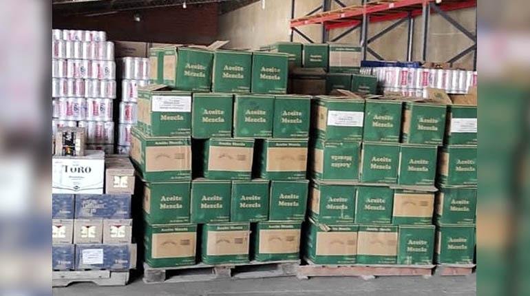 Mercancía de contrabando decomisada por la Aduana Nacional