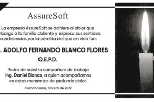 Necrológico de ARQ. Adolfo Fernando Blanco Flores