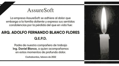 Necrológico de ARQ. Adolfo Fernando Blanco Flores