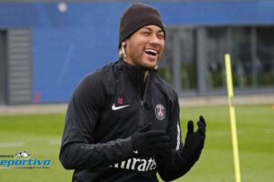 Neymar PSG entrenamiento previo al partido contra el Real Madrid