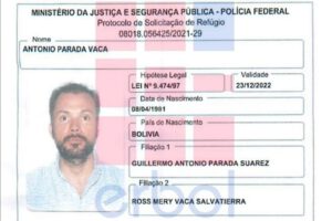 Antonio Parada refugio político provisorio en Brasil