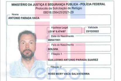 Antonio Parada refugio político provisorio en Brasil