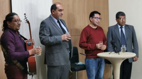 Brindis de inauguración y homenaje a Oruro con LA PATRIA Radio