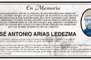 En Memoria de José Antonio Arias Ledezma