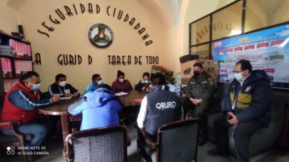 Inspección ruta del Carnaval de Oruro