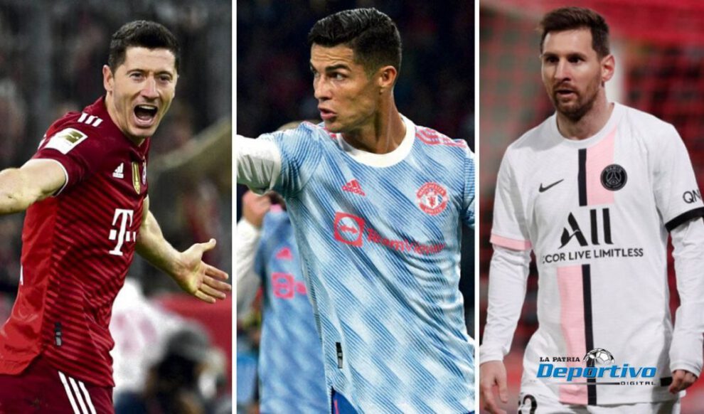 Champions League con Robert Lewandowsky, Cristiano Ronaldo y Lionel Messi