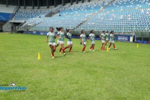 Sudamericano de fútbol femenino Sub-17 en el estadio de Villa Tunari