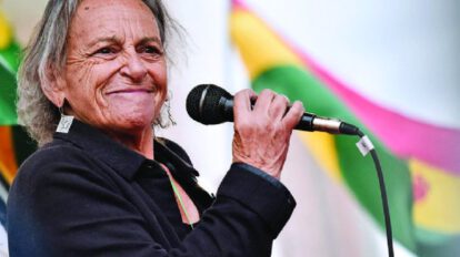 Amparo Carvajal, presidente de la Asamblea Permanente de Derechos Humanos en Bolivia