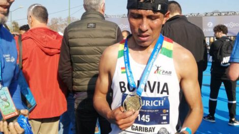 Héctor Garibay en la Maratón de Sevilla