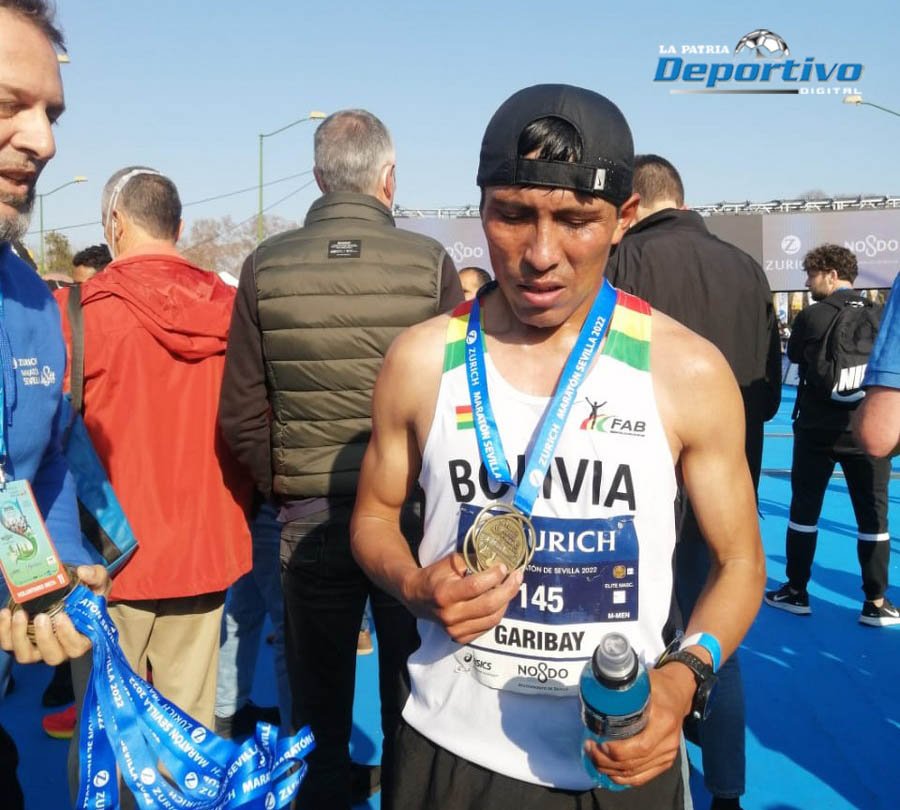 Héctor Garibay en la Maratón de Sevilla