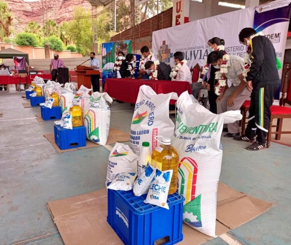 Paquete alimentario para personas con discapacidad