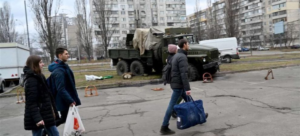 Tropas rusas en Kiev tras el ataque