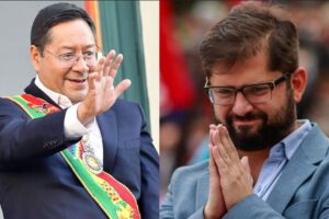 Luis Arce asiste a la posesión de Boric como nuevo Presidente de Chile