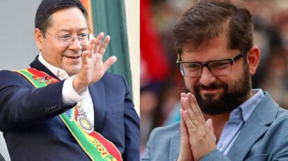 Luis Arce asiste a la posesión de Boric como nuevo Presidente de Chile