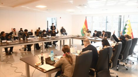 Sesión de la Comisión Mixta del Legislativo que debatió la convocatoria al Defensor del Pueblo