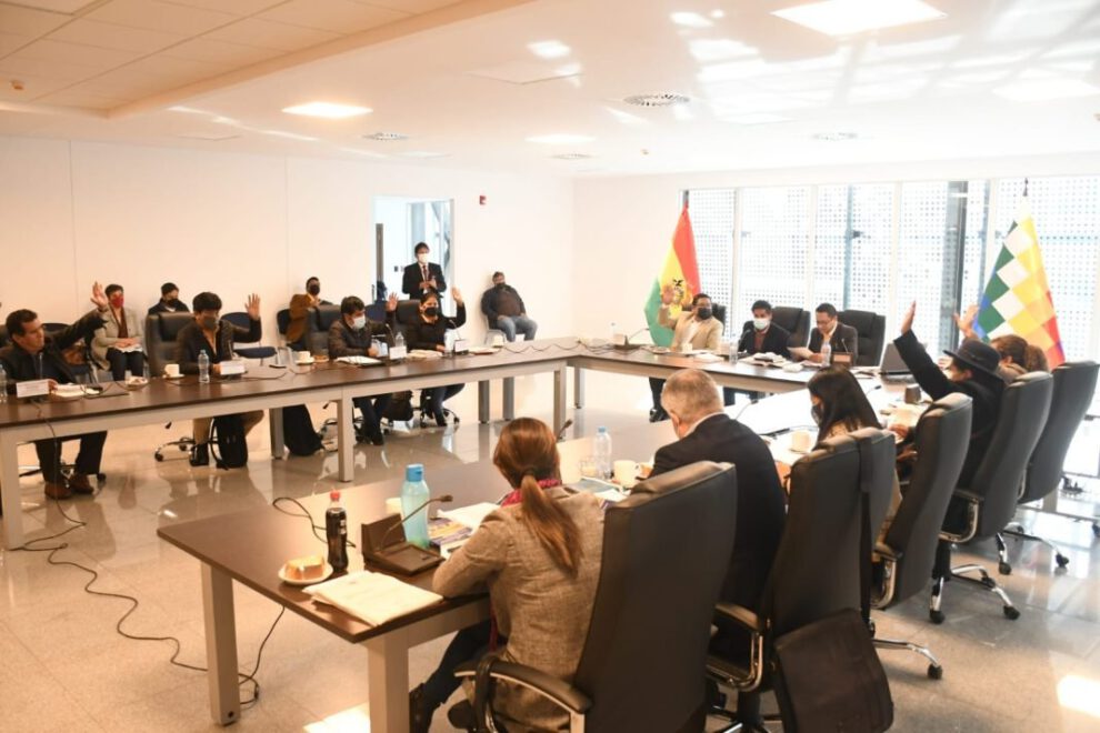 Sesión de la Comisión Mixta del Legislativo que debatió la convocatoria al Defensor del Pueblo