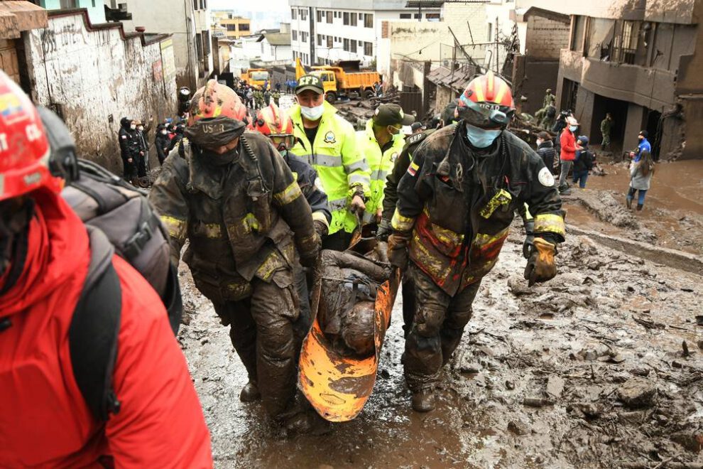 Desaparecidos en Ecuador por temporada invernal