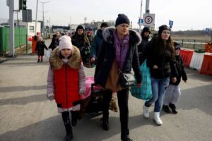 Refugiados de Ucrania debido al conflicto con Rusia