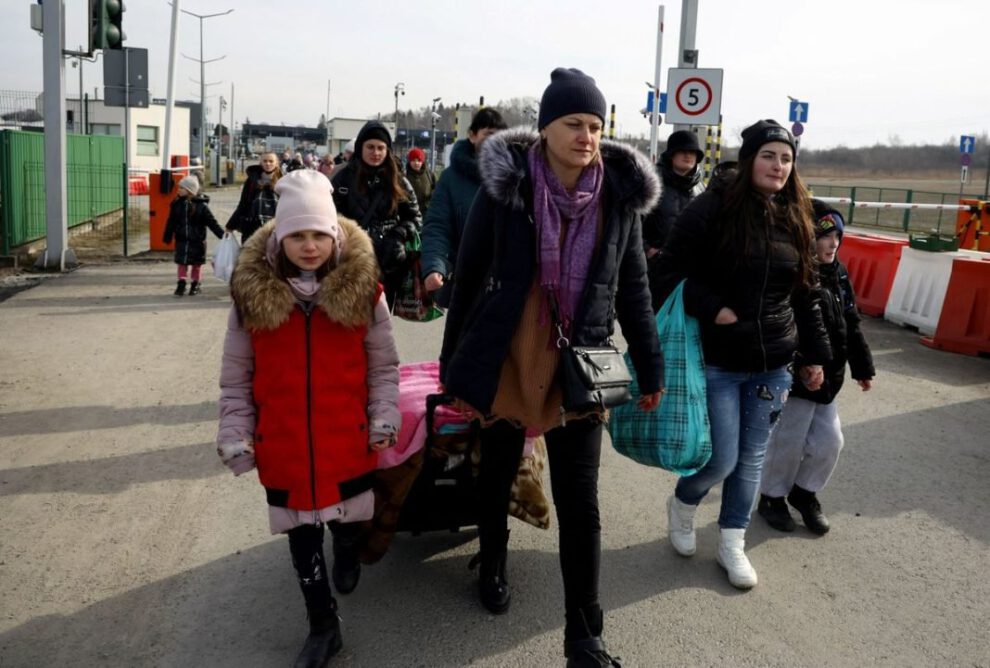 Refugiados de Ucrania debido al conflicto con Rusia
