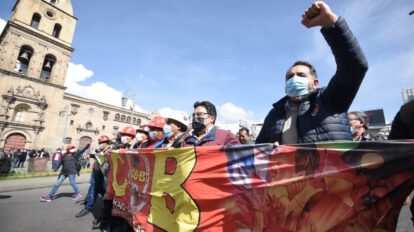 Movilizaciones de la COB en protesta por la justicia