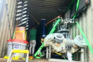 Helicóptero decomisado por la Aduana Nacional