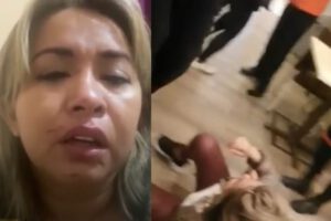 Evelin Gonzales denuncia agresión en el Día de la Mujer