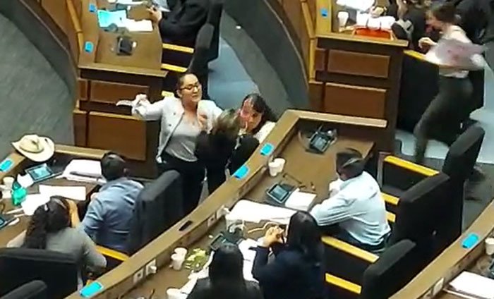 Sesión en la ALP suspendida por violencia entre parlamentarios
