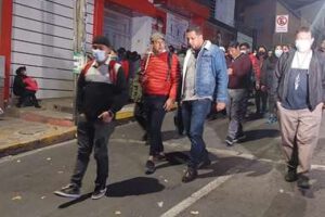 La dirigencia de los maestros tras la reunión con autoridades de Educación