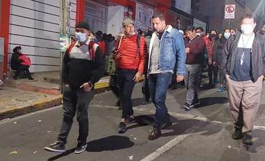 La dirigencia de los maestros tras la reunión con autoridades de Educación