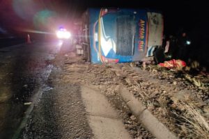 Accidente de bus en Camargo con tres fallecidos