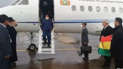 Luis Arce en Chile para la posesión de Gabriel Boric
