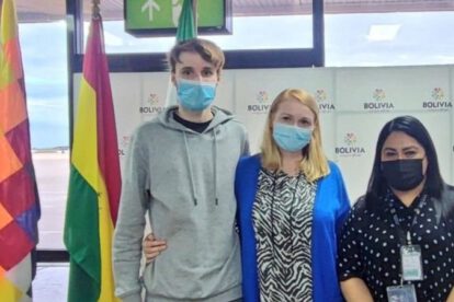 Pareja ucraniana llega a Bolivia tras ser expulsados