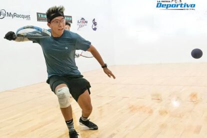 Conrado Moscoso campeón nacional en torneo de raquetbol