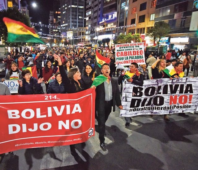 Repostulación de Evo Morales en Bolivia