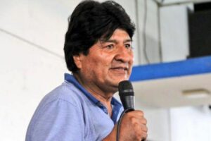 Evo Morales en el contexto del desconocimiento de su dirigencia por parte del MAS en Santa Cruz y Beni