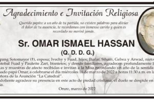 Agradecimiento e Invitación Religiosa por Omar Ismael Hassan