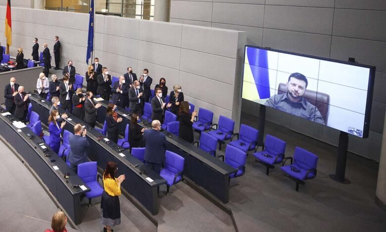 Zelenski arremete contra el parlamento alemán