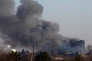 Fábrica de repuestos para aviones en Ucrania destruida por tropas rusas
