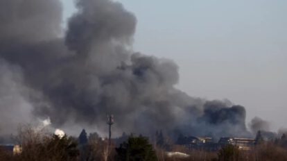 Fábrica de repuestos para aviones en Ucrania destruida por tropas rusas