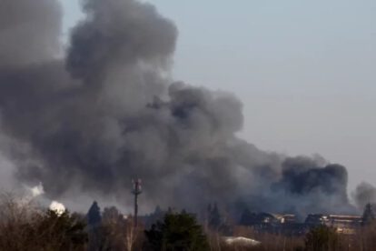 Fábrica de repuestos para aviones en Ucrania destruida por tropas rusas