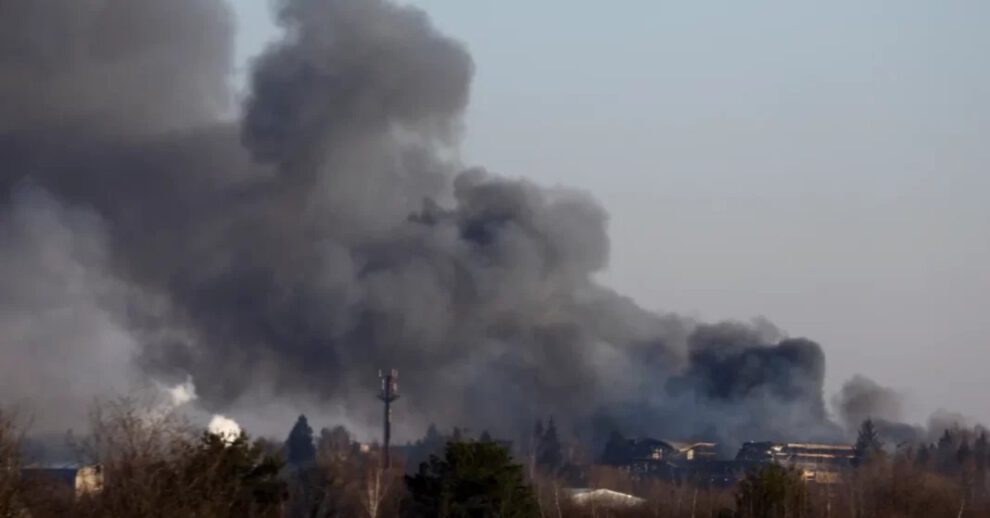 Fábrica de repuestos para aviones en Ucrania destruida por tropas rusas