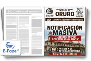 Patente a la actividad económica - Gobierno Autónomo Municipal de Oruro