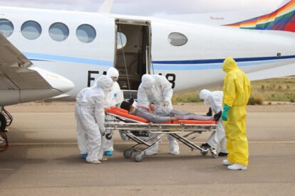 Simulacro coronavirus Oruro en el Aeropuerto Internacional