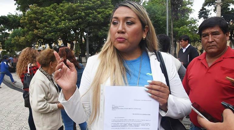 Milena Soto, líder de la Resistencia Juvenil Cochala, apoya a Jeanine Áñez en las Elecciones Generales