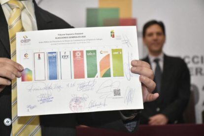 Papeleta de sufragio en las elecciones nacionales del 3 de mayo