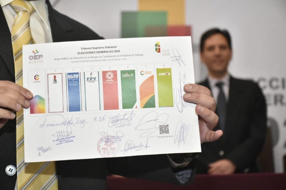 Papeleta de sufragio en las elecciones nacionales del 3 de mayo