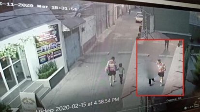 Cámaras de seguridad captaron a la mujer que se llevó a Fátima