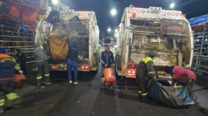 EMAO recolectó residuos sólidos en la ruta del carnaval