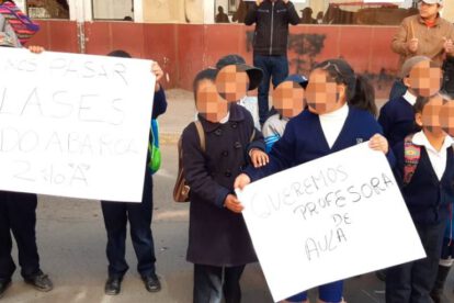 Queremos profesora en la unidad educativa Eduardo Abaroa